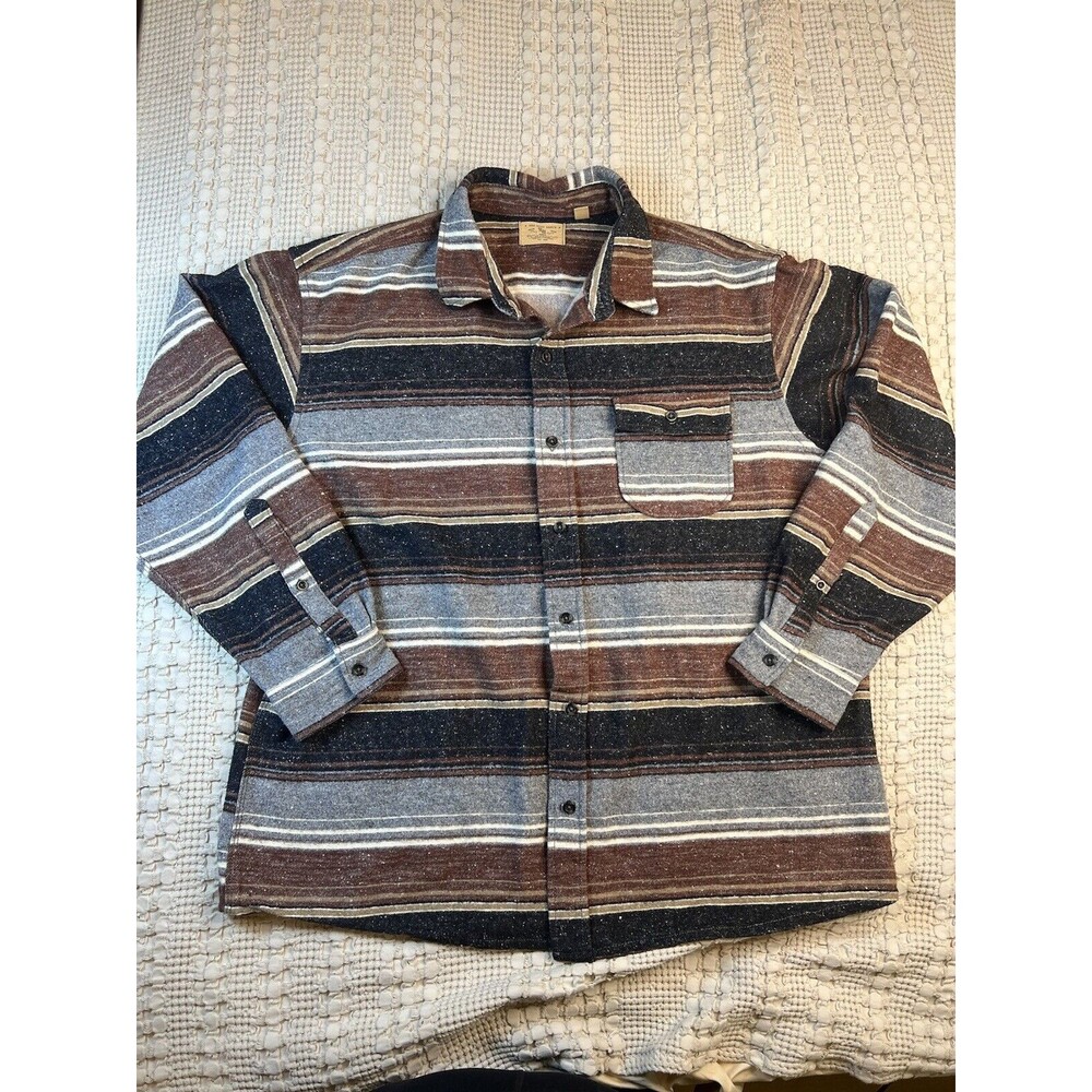 Red Head Ranch Men’s 2XL Western Workwear Flannel Shirt Wool Blend